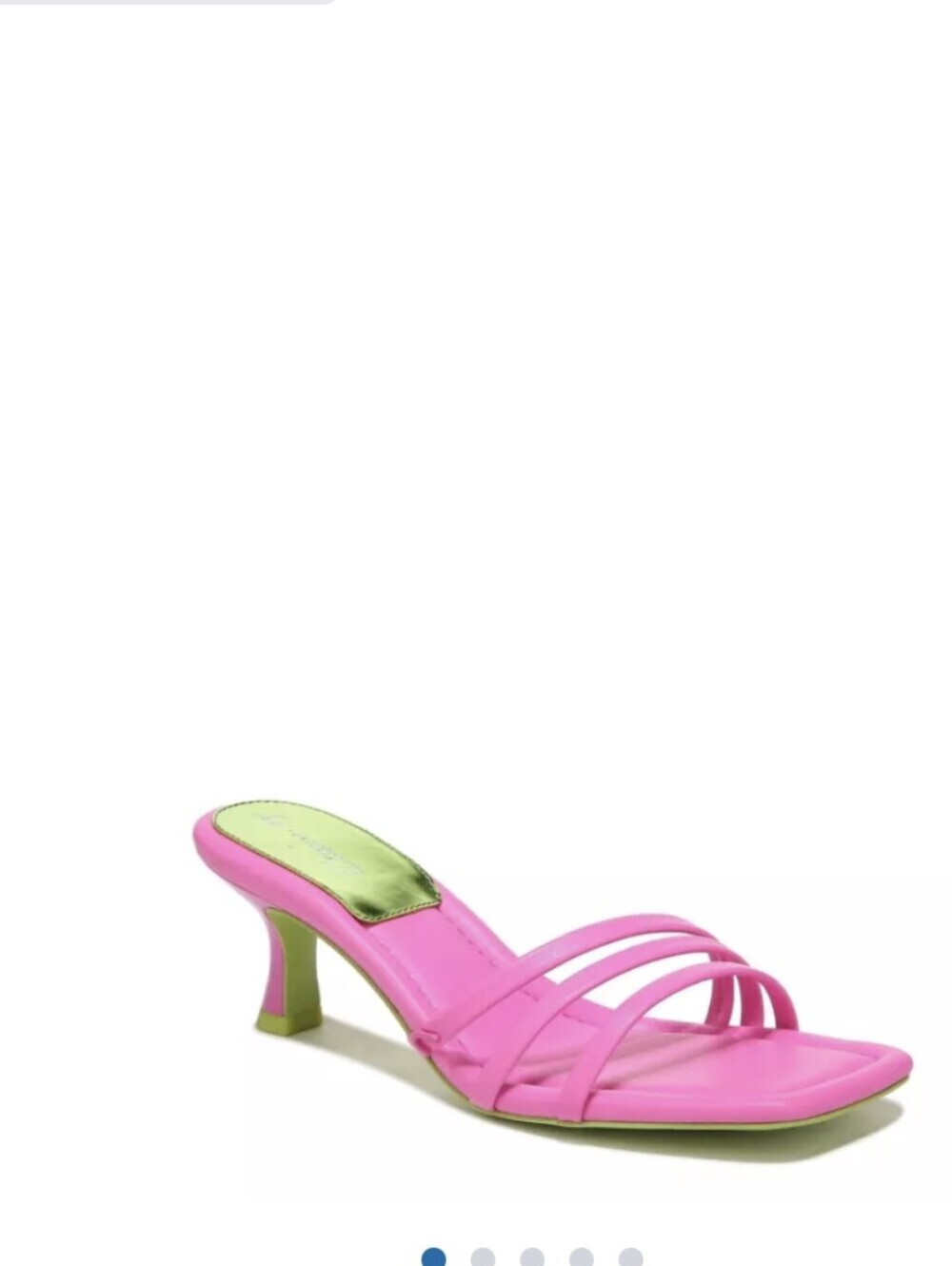 Sam Edelman,Cecily Kitten Heel Slide in Hot Pink,Size 8